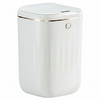 感應垃圾桶充電 8646 環保PP材質, 25 x 25 x 32cm, 白色