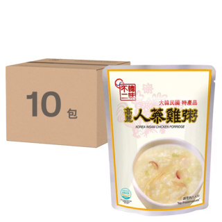 韓味不二 高麗人蔘雞粥禮盒，韓國進口，營養美味，隔水加熱即食, 2.8kg, 1盒