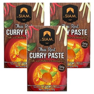 deSIAM 泰式紅咖哩膏, 70g, 3包