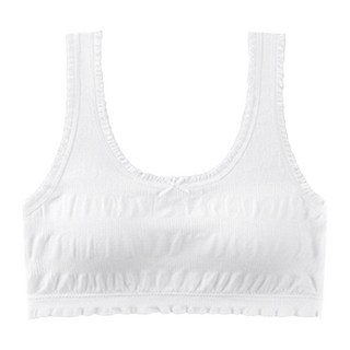 冰絲莫代爾 吸濕透氣成長型內衣 WF2011 第二階段無鋼圈泡泡少女風背心款