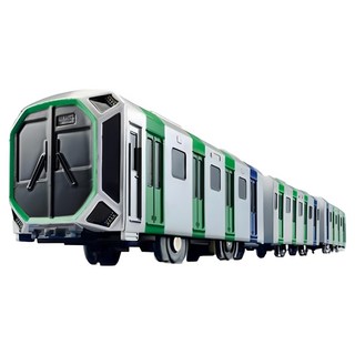 TAKARA TOMY PLARAIL 鐵道王國 大阪地鐵中央線 400系 S-37, 1個, 銀色 + 綠色