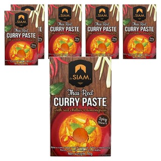 deSIAM 泰式紅咖哩膏, 70g, 6包