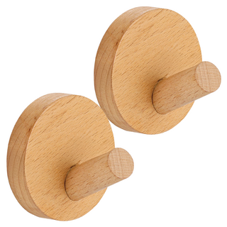 zozo life 原木掛勾 LV109-1, 櫸木, 2個