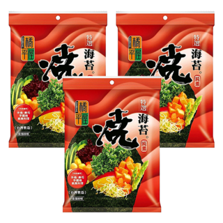橘平屋 特選燒海苔, 全型8枚, 手捲/壽司/素食料理適用, 20.8g, 3包