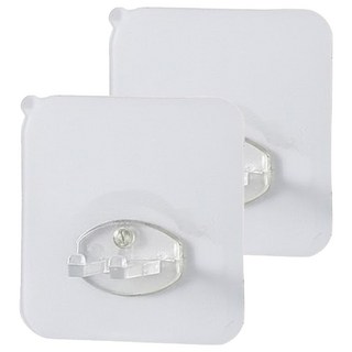 minono 米諾諾 不留痕牙刷架 6 x 6 x 2.1cm 200g, 透明色, 2個