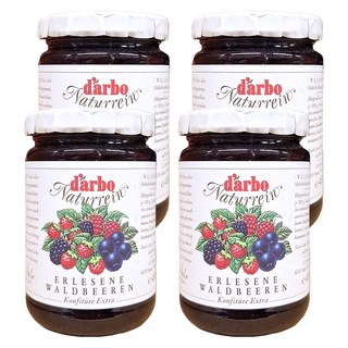 d'arbo 徳寶 奧地利天然果肉果醬 森林莓果 覆盆莓 黑莓 藍莓 野生草莓, 450g, 4罐