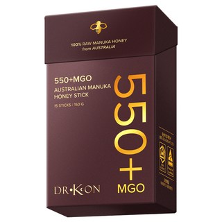 DR.Kon 麥盧卡蜂蜜 550+MGO 優質蜂蜜棒 15入, 1個, 150g
