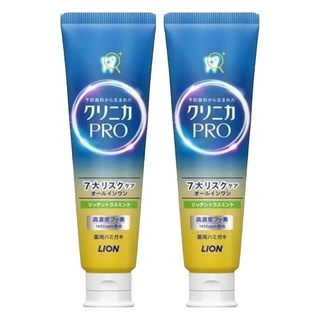 LION 獅王 固齒佳 PRO 酵素牙膏 療癒柑橘, 高密著氟素 持久保護 雙A淨白微粒, 95g, 2條