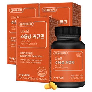 Morenature 薑黃素錠30片, 30顆, 3盒