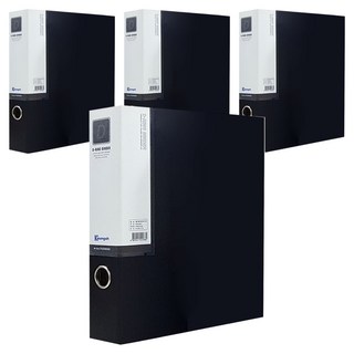 영오 합지 D링 바인더 A4 7cm, 흑색, 4개