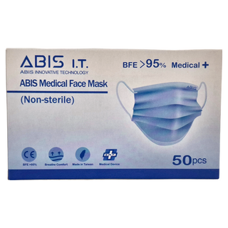 ABIS 平面醫用口罩 小童 12.5 x 8cm, 薰衣紫, 50片, 1盒