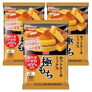 日清 極致濕潤鬆餅預拌粉, 3個, 480g