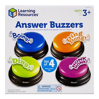 Learning Resources 發聲搶答器4件組, 混和顏色, 1組