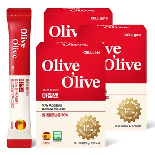 셀게이트 올리브올라이브 아침엔 유기농 엑스트라버진 올리브오일 스페인 30p, 300g, 3개