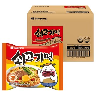 삼양 쇠고기면 120g, 40개