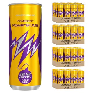 COMEBEST 康貝特 PowerBOMB爆能能量飲料, 225ml, 96罐