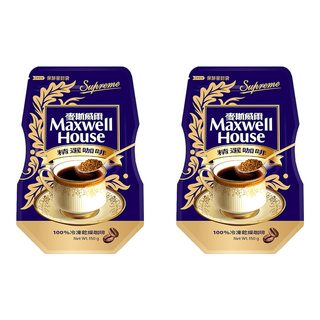 麥斯威爾精選咖啡環保包, 100%冷凍乾燥咖啡，速溶提神, 150g, 1包, 2包