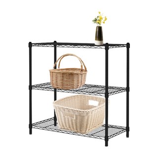 KI WISH 居家生活 輕型三層架, 黑色, 3層