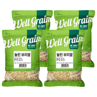 Wellgrain 輕壓大麥, 4個, 800g