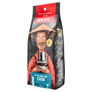 MR.VIET 麝香貓風味咖啡粉, 阿拉比卡烘焙原料, 口感溫和優雅, 250g, 咖啡粉, 1包