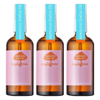 DR.GAGA 不黏手護色版摩洛哥堅果護髮油 甜愛戀, 100ml, 3瓶