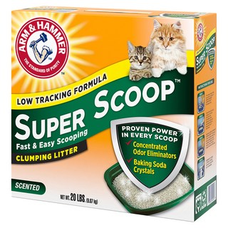 ARM&HAMMER 超凝結貓砂 超強凝結力 易於清潔 99%低粉塵, 清香味, 9.07kg, 1盒