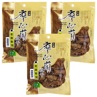 大溪廖心蘭豆干 老道香菇 全素, 110g, 3包