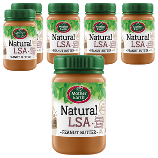 Mother Earth 紐西蘭 天然LSA花生醬 亞麻籽 葵花籽 杏仁 無添加糖, 380g, 6罐