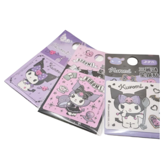 Sanrio 三麗鷗 星鑽貼 2張, 酷洛米與巴庫 多色, 1組