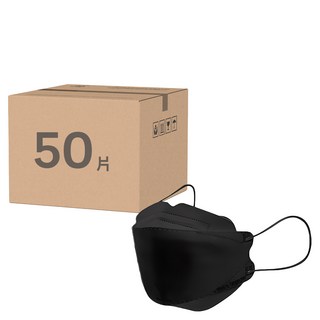 淨新科技 兒童4D立體細耳醫療口罩, 25片, 2盒, 黑色