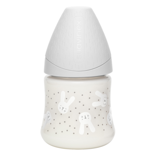 Suavinex 蘇維妮 Hygge PA奶瓶 新生兒適用, Rabbit Grey, 150ml, 1個