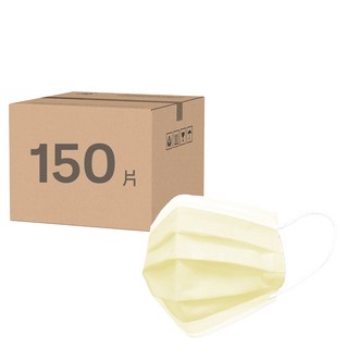 SH 上好生醫 成人平面醫療口罩 未滅菌, 香檳黃, 50片, 3盒