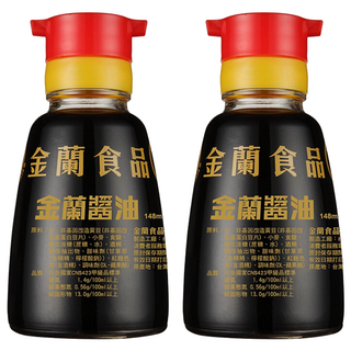 金蘭 桌上瓶醬油, 148ml, 2瓶