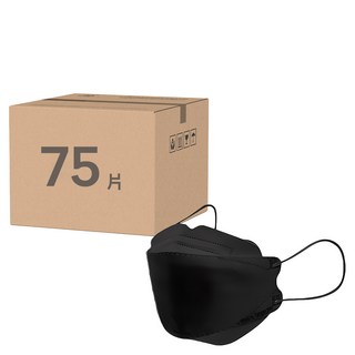 淨新科技 兒童4D立體細耳醫療口罩, 25片, 3盒, 黑色