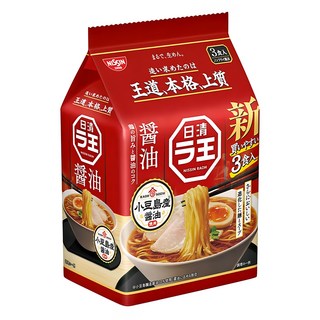 NISSIN 日清 麵王 醬油風味, 3人份, 1袋
