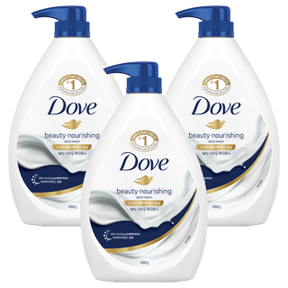 도브 뷰티 너리싱 바디워시, 1kg, 3개