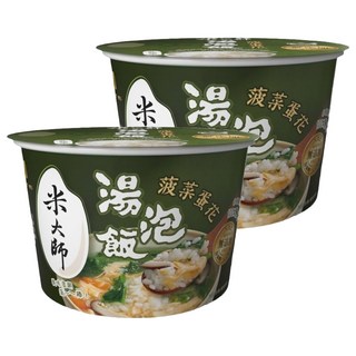 master mi 米大師 湯泡飯 菠菜蛋花, 129g, 2入