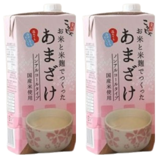 Kohsei Foods 鹽麴達人 甘酒，日本米麴釀造，無酒精，孕婦/嬰兒/老人皆可飲用, 1L, 2入