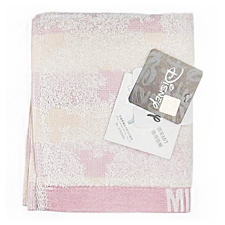 Disney 迪士尼 奇幻米奇米妮洗臉巾(粉) 28*51CM 55G, 1入, 粉