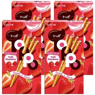 Toppo 夾心棒,香草草莓口味,40g,4盒 - 酥脆餅乾與香甜內餡的完美結合