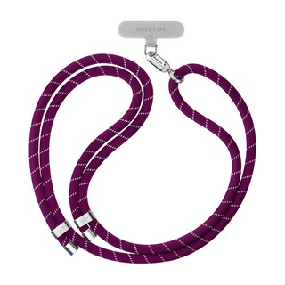 CASETiFY 織繩手機背帶 8mm 附墊片, 1個, 紫紅色