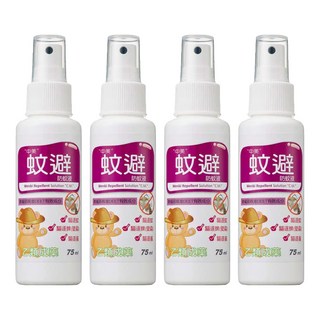 中美 蚊避 防蚊液 75ml, 4瓶