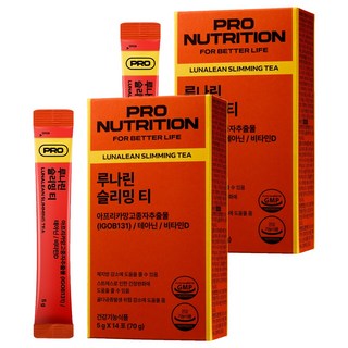 Lunalean非洲芒果種子纖活茶, 2盒, 14條