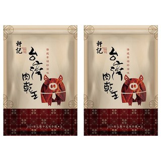 軒記台灣肉乾王 黑胡椒豬肉乾, 180g, 2包