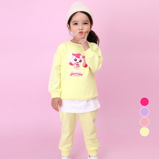 프리미에팜 여아용 캐치 티니핑 9부 쮸리 상하의 세트