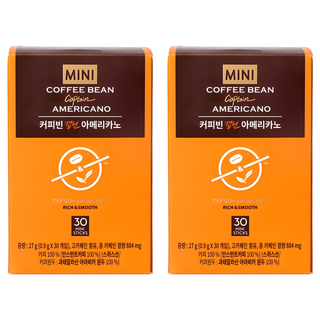 The Coffee Bean 即溶美式咖啡粉隨身包, 0.9g, 30條, 2盒