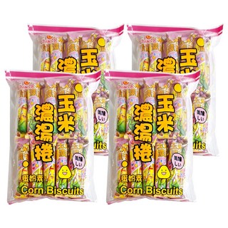 Chiao-E 巧益 玉米濃湯捲 蛋奶素, 200g, 4袋