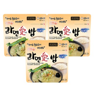 Easy bab 拉麵泡飯 長崎什錦麵口味, 100g, 3個