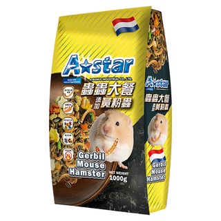 A star 寵物鼠蟲蟲大餐 零食, 1kg, 1包