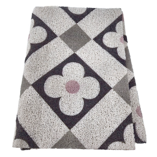 好物良品 絲圈浴室防滑瀝水墊 清洗方便好打理, 櫻花雨 白色, 1個